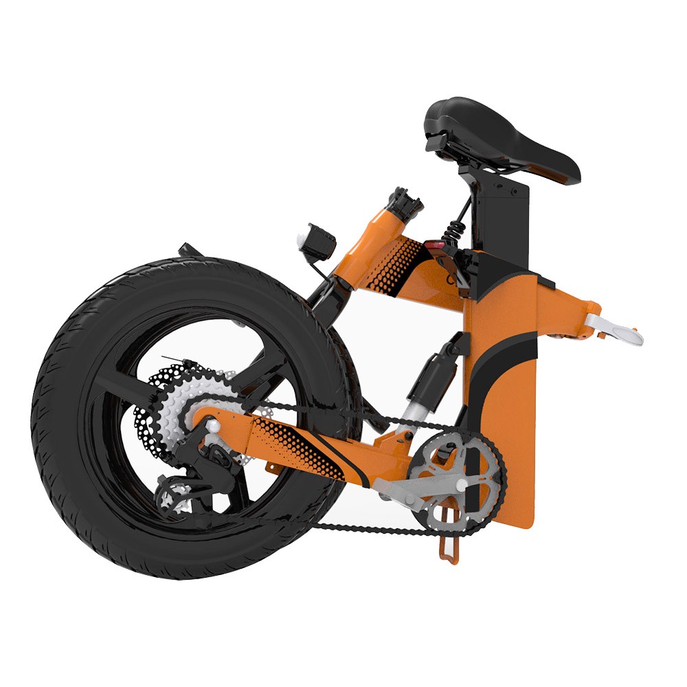 Z7 Electric Bike for Commuting 20 Inch Tires 350W Motor 32km/h Max Speed, Dual 36V 8Ah Batteries, Disc Brakes, 120kg Load - Orange Z7 Electric Bike For Commuting 20 Inch Tires 350W Motor 32km/h Max Speed, Dual 36V 8Ah Batteries, Disc Brakes, 120kg Load - Orange -rockbros-shop Z7 Electric Bike for Commuting 350W Motor Orange 518903 4