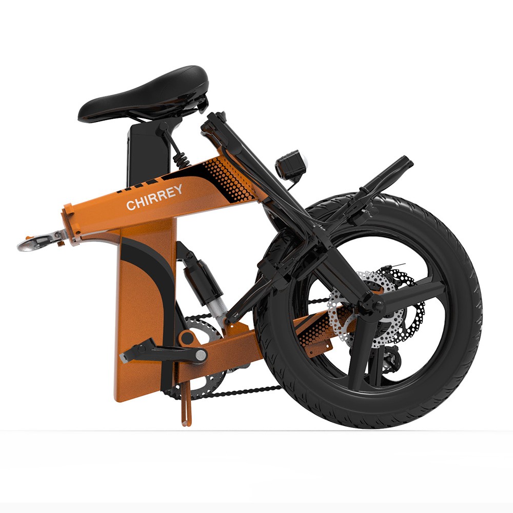 Z7 Electric Bike for Commuting 20 Inch Tires 350W Motor 32km/h Max Speed, Dual 36V 8Ah Batteries, Disc Brakes, 120kg Load - Orange Z7 Electric Bike For Commuting 20 Inch Tires 350W Motor 32km/h Max Speed, Dual 36V 8Ah Batteries, Disc Brakes, 120kg Load - Orange -rockbros-shop Z7 Electric Bike for Commuting 350W Motor Orange 518903 5