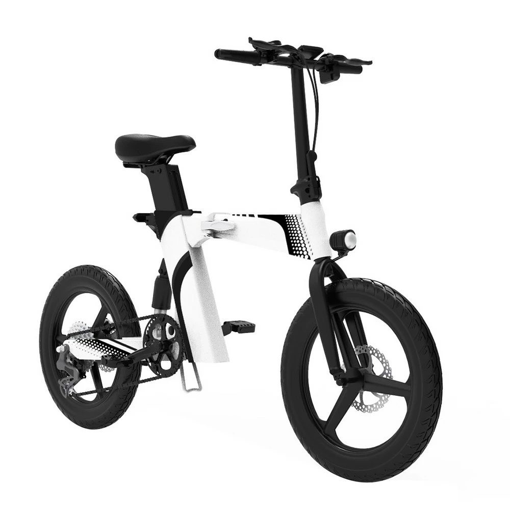 Z7 Electric Bike For Commuting 20 Inch Tires 350W Motor 32km/h Max Speed, Dual 36V 8Ah Batteries, Disc Brakes, 120kg Load - White 4 Z7 Electric Bike For Commuting 20 Inch Tires 350W Motor 32km/h Max Speed, Dual 36V 8Ah Batteries, Disc Brakes, 120kg Load - White - Image 2