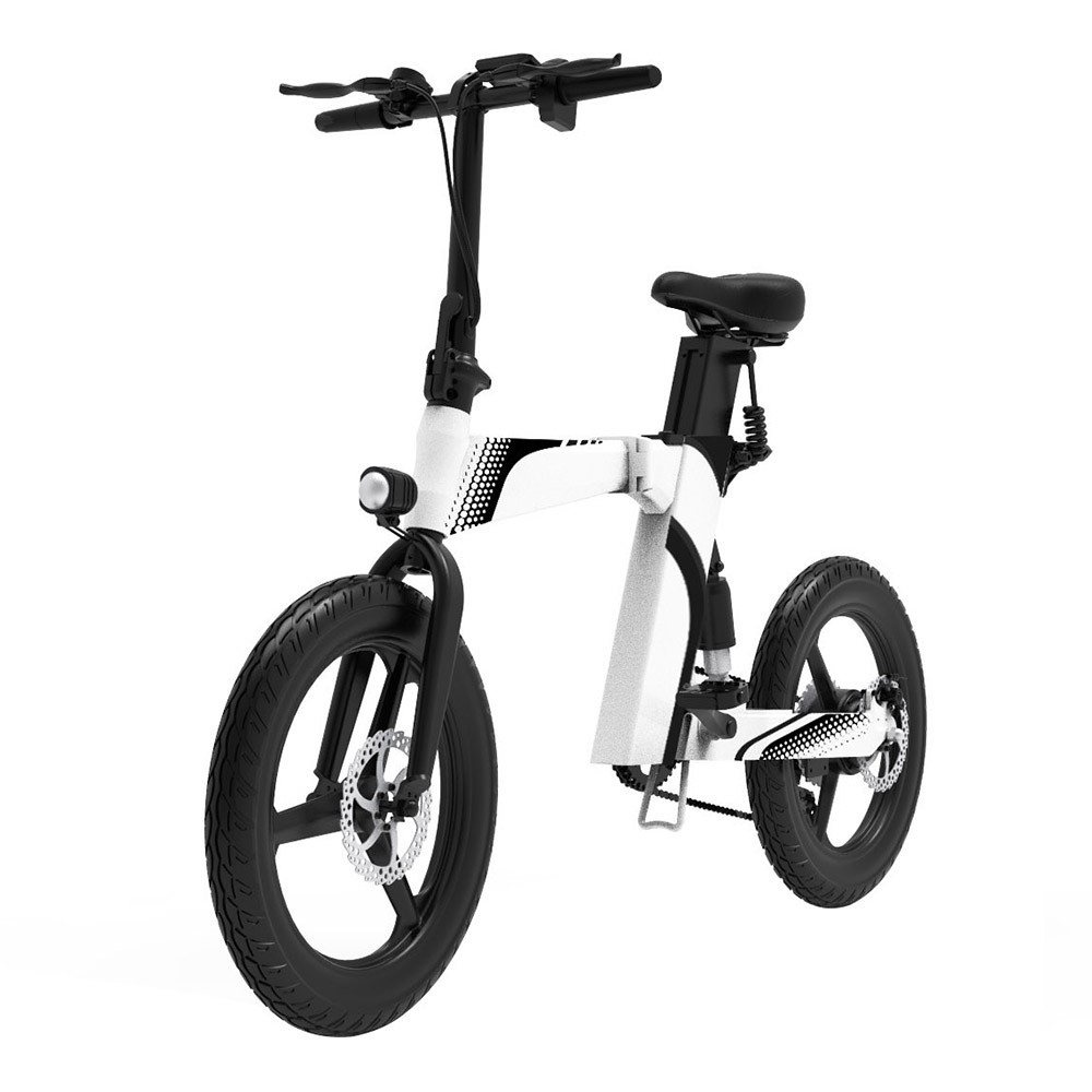 Z7 Electric Bike for Commuting 20 Inch Tires 350W Motor 32km/h Max Speed, Dual 36V 8Ah Batteries, Disc Brakes, 120kg Load - White Z7 Electric Bike For Commuting 20 Inch Tires 350W Motor 32km/h Max Speed, Dual 36V 8Ah Batteries, Disc Brakes, 120kg Load - White -rockbros-shop Z7 Electric Bike for Commuting 350W Motor White 518902 2