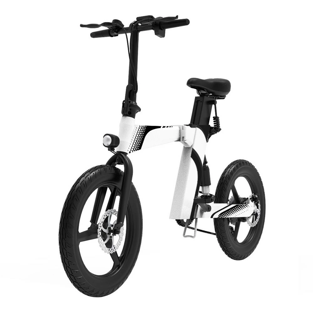 Z7 Electric Bike For Commuting 20 Inch Tires 350W Motor 32km/h Max Speed, Dual 36V 8Ah Batteries, Disc Brakes, 120kg Load - White 5 Z7 Electric Bike For Commuting 20 Inch Tires 350W Motor 32km/h Max Speed, Dual 36V 8Ah Batteries, Disc Brakes, 120kg Load - White - Image 3