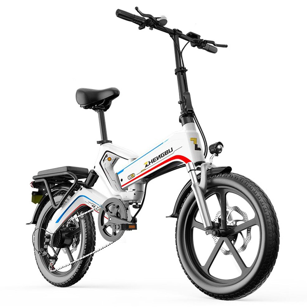 ZHENGBU 20" K6S Electric Bike 500W Motor Shimano 7-Speed 48V 10Ah Battery Commuter Folding Electric Bike - White ZHENGBU 20" K6S Electric Bike 500W Motor Shimano 7-Speed 48V 10Ah Battery Commuter Folding Electric Bike - White -rockbros-shop ZHENGBU 20 K6S Electric Bike 500W Motor White 495435 0
