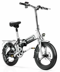 ZHENGBU 20" X6 400W Motor Shimano 7-Speed 48V 10.4Ah Battery Commuter Folding Electric Bike - Black