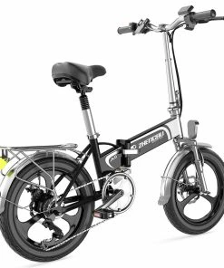 ZHENGBU 20" X6 400W Motor Shimano 7-Speed 48V 10.4Ah Battery Commuter Folding Electric Bike - Black -rockbros-shop ZHENGBU 20 X6 400W Motor Commuter Folding Electric Bike Black 495433 4