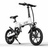ADO A16 Electric Folding Bike 16 Inch City Bicycle 350W Hall Brushless Motor SHIMANO 7-Speed Rear Derailleur 36V 7.8Ah Removable Battery 35km/h Max Speed Up To 35km Max Range IPX5 Double Shock-absorption Aluminum Alloy Frame 16*1.95 Tires - White -rockbros-shop ado a16 electric folding bike 350w motor 7 8ah removable battery black 1624266518193