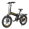 ADO A20 XE 250W Electric Bike Folding Frame 7-Speed Gears Removable 10.4 AH Lithium-Ion Battery E-bike - Black -rockbros-shop ado a20 350w electric bike black f5422a 1665469518908