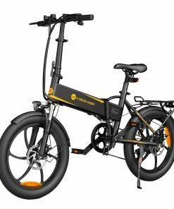 ADO A20 XE 250W Electric Bike Folding Frame 7-Speed Gears Removable 10.4 AH Lithium-Ion Battery E-bike - Black