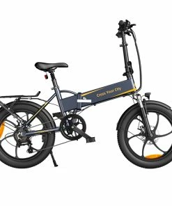 ADO A20 XE 250W Electric Bike Folding Frame 7-Speed Gears Removable 10.4 AH Lithium-Ion Battery E-bike - Grey