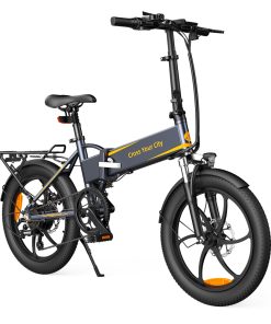 ADO A20 XE 250W Electric Bike Folding Frame 7-Speed Gears Removable 10.4 AH Lithium-Ion Battery E-bike - Grey -rockbros-shop ado a20 350w electric bike grey 2324bc 1665470004486