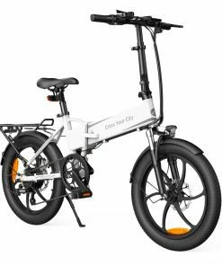ADO A20 XE 250W Electric Bike Folding Frame 7-Speed Gears Removable 10.4 AH Lithium-Ion Battery E-bike - White