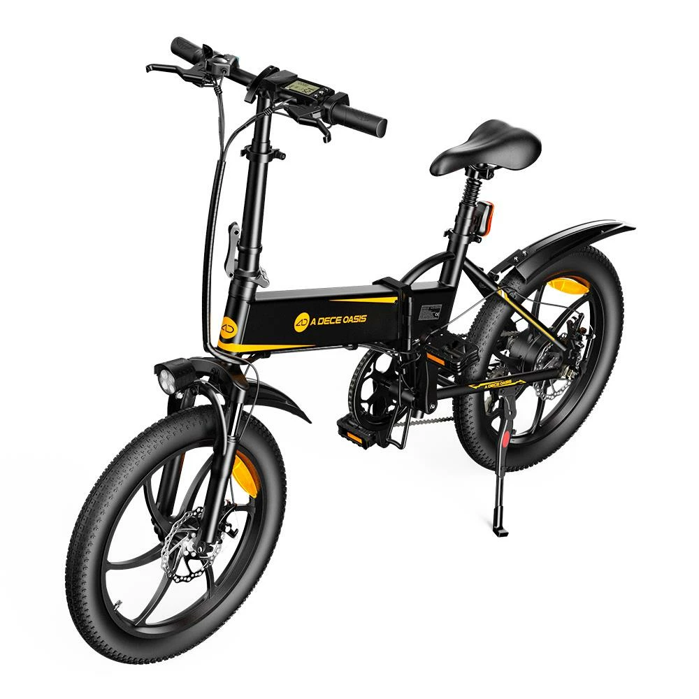 ADO A20+ Electric Folding Bike 20 Inch City Bicycle 250W Hall Brushless Gear DC Motor SHIMANO 7-Speed Rear Derailleur 36V 10.4Ah Removable Battery 25km/h Max Speed Up To 60km Max Range IPX5 Double Shock-absorption Aluminum Alloy Frame - Black 7 ADO A20+ Electric Folding Bike 20 Inch City Bicycle 250W Hall Brushless Gear DC Motor SHIMANO 7-Speed Rear Derailleur 36V 10.4Ah Removable Battery 25km/h Max Speed Up To 60km Max Range IPX5 Double Shock-absorption Aluminum Alloy Frame - Black - Image 5