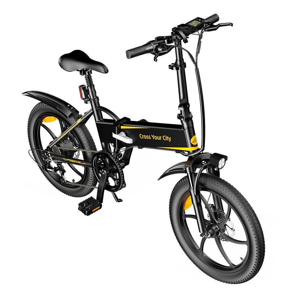 ADO A20+ Electric Folding Bike 20 Inch City Bicycle 250W Hall Brushless Gear DC Motor SHIMANO 7-Speed Rear Derailleur 36V 10.4Ah Removable Battery 25km/h Max Speed Up To 60km Max Range IPX5 Double Shock-absorption Aluminum Alloy Frame - Black 5 ADO A20+ Electric Folding Bike 20 Inch City Bicycle 250W Hall Brushless Gear DC Motor SHIMANO 7-Speed Rear Derailleur 36V 10.4Ah Removable Battery 25km/h Max Speed Up To 60km Max Range IPX5 Double Shock-absorption Aluminum Alloy Frame - Black - Image 3