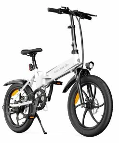 ADO A20+ Electric Folding Bike 20 Inch City Bicycle 250W Hall Brushless Gear DC Motor SHIMANO 7-Speed Rear Derailleur 36V 10.4Ah Removable Battery 25km/h Max Speed Up To 60km Max Range IPX5 Double Shock-absorption Aluminum Alloy Frame - White -rockbros-shop ado a20 electric folding bike 250w motor 10 4ah battery white e05ef8 1665732876814