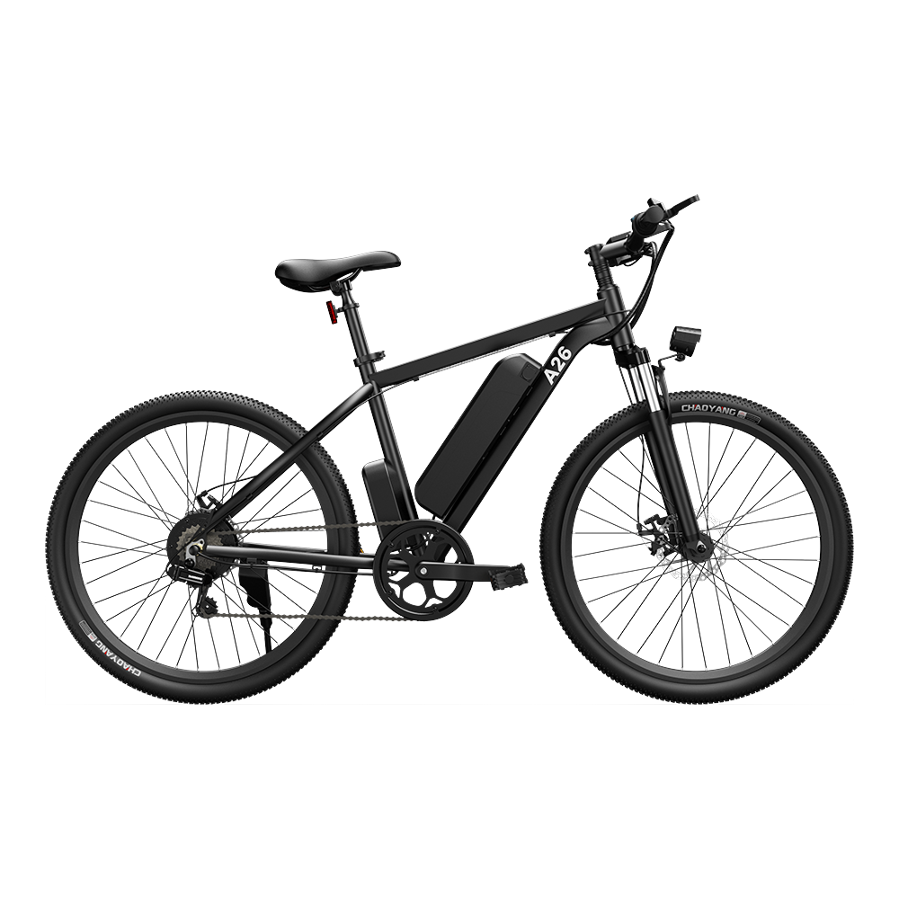 ADO A26 Electric Moped Bike 26 inch Mountain Bike 500W Hall Brushless Motor SHIMANO 7-Speed Derailleur 36V 12.5Ah Removable Battery 35km/h Max Speed up to 35km Max Range IPX5 Aluminum Alloy Frame - Black ADO A26 Electric Moped Bike 26 Inch Mountain Bike 500W Hall Brushless Motor SHIMANO 7-Speed Derailleur 36V 12.5Ah Removable Battery 35km/h Max Speed Up To 35km Max Range IPX5 Aluminum Alloy Frame - Black -rockbros-shop ado a20 electric folding bike 350w motor 10 4ah battery black 1624271781922 1