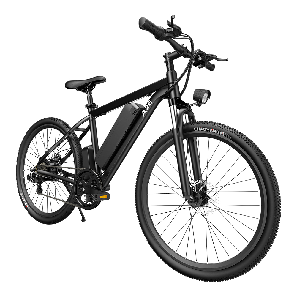 ADO A26+ Electric Moped Bike 26 inch Mountain Bike 250W Hall Brushless Motor SHIMANO 7-Speed Derailleur 36V 12.5Ah Removable Battery 25km/h Max Speed up to 35km Max Range IPX5 Aluminum Alloy Frame - Black ADO A26+ Electric Moped Bike 26 Inch Mountain Bike 250W Hall Brushless Motor SHIMANO 7-Speed Derailleur 36V 12.5Ah Removable Battery 25km/h Max Speed Up To 35km Max Range IPX5 Aluminum Alloy Frame - Black -rockbros-shop ado a20 electric folding bike 350w motor 10 4ah battery black 1624271785829