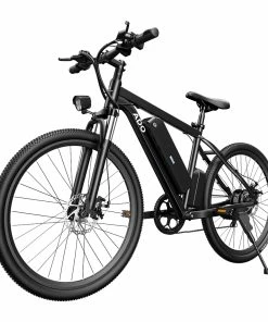 ADO A26 Electric Moped Bike 26 Inch Mountain Bike 500W Hall Brushless Motor SHIMANO 7-Speed Derailleur 36V 12.5Ah Removable Battery 35km/h Max Speed Up To 35km Max Range IPX5 Aluminum Alloy Frame - Black -rockbros-shop ado a20 electric folding bike 350w motor 10 4ah battery black 1624271786844 1