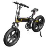 ADO A20F+ International Version Off-road Electric Folding Bike 20*4.0 Inch 500W Brushless DC Motor SHIMANO 7-Speed Rear Derailleur 36V 10.4Ah Removable Battery 25km/h Max Speed Pure Power Up To 50km Range Aluminum Alloy Frame - Black -rockbros-shop ado a20f electric folding bike 500w motor 10 4ah battery black 71025b 1663811077949