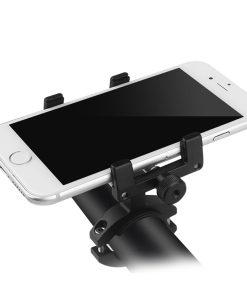 Aluminum Alloy Phone Holder For KUGOO S3 And KUGOO S3 Pro Folding Electric Scooter Bicycle - Black -rockbros-shop aluminum alloy phone holder for kugoo s1 folding electric scooter 1571993641285