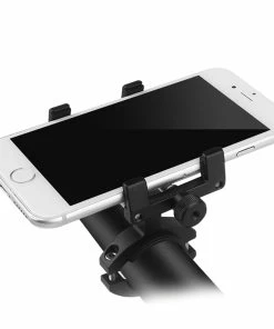 Aluminum Alloy Phone Holder For KUGOO S3 And KUGOO S3 Pro Folding Electric Scooter Bicycle - Black -rockbros-shop aluminum alloy phone holder for kugoo s1 folding electric scooter 1571993641285