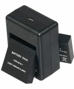 Battery Charger Charging Dock Input 5V-2A For Xiaoyi YI 4K+ / YI 4K - Black -rockbros-shop battery charger charging dock for xiaomi yi action camera 2 1571991246627