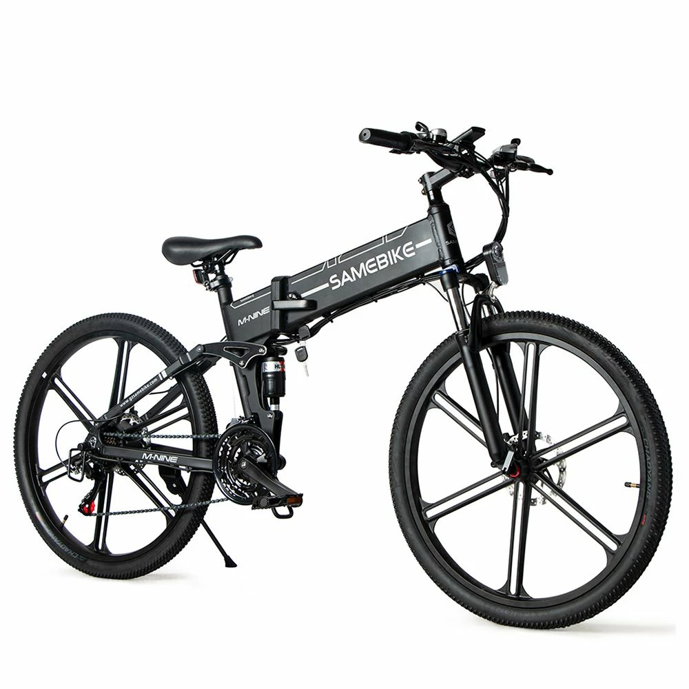 Samebike LO26-II Portable Folding Smart Electric Moped Bike 500W Motor Max 35km/h 26 Inch Tire - Black 5 Samebike LO26-II Portable Folding Smart Electric Moped Bike 500W Motor Max 35km/h 26 Inch Tire - Black - Image 3