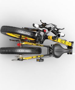 BEZIOR XF200 Folding Electric Bike 48V 15Ah Battery 1000W Motor 20x4.0 Inch Fat Tire Aluminum Alloy Frame Shimano 7-speed Shift Max Speed 40km/h 130KM Power-assisted Mileage Range LCD Display IP54 Waterproof - Black Yellow 5 BEZIOR XF200 Folding Electric Bike 48V 15Ah Battery 1000W Motor 20x4.0 Inch Fat Tire Aluminum Alloy Frame Shimano 7-speed Shift Max Speed 40km/h 130KM Power-assisted Mileage Range LCD Display IP54 Waterproof - Black Yellow -rockbros-shop bezior m26 folding electric bike 26 inch 10ah 500w motor black 1626953376538