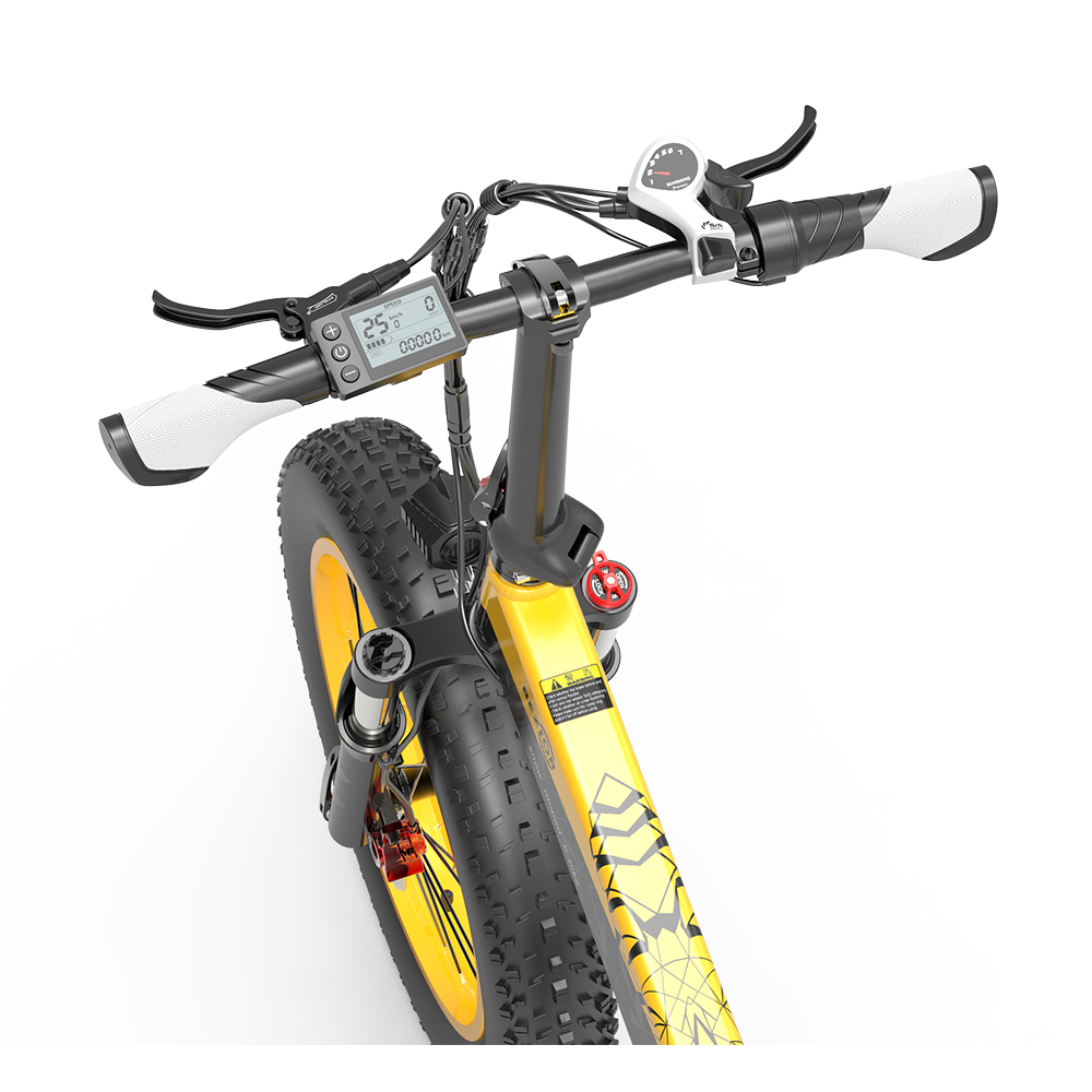 BEZIOR XF200 Folding Electric Bike 48V 15Ah Battery 1000W Motor 20x4.0 inch Fat Tire Aluminum Alloy Frame Shimano 7-speed Shift Max Speed 40km/h 130KM Power-assisted mileage Range LCD Display IP54 Waterproof - Black Yellow BEZIOR XF200 Folding Electric Bike 48V 15Ah Battery 1000W Motor 20x4.0 Inch Fat Tire Aluminum Alloy Frame Shimano 7-speed Shift Max Speed 40km/h 130KM Power-assisted Mileage Range LCD Display IP54 Waterproof - Black Yellow -rockbros-shop bezior m26 folding electric bike 26 inch 10ah 500w motor black 1626953376554