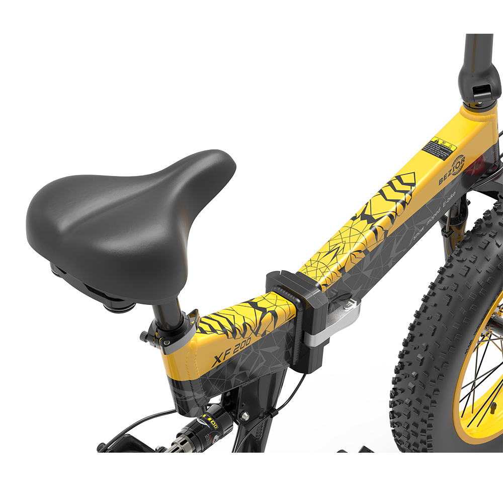 BEZIOR XF200 Folding Electric Bike 48V 15Ah Battery 1000W Motor 20x4.0 inch Fat Tire Aluminum Alloy Frame Shimano 7-speed Shift Max Speed 40km/h 130KM Power-assisted mileage Range LCD Display IP54 Waterproof - Black Yellow BEZIOR XF200 Folding Electric Bike 48V 15Ah Battery 1000W Motor 20x4.0 Inch Fat Tire Aluminum Alloy Frame Shimano 7-speed Shift Max Speed 40km/h 130KM Power-assisted Mileage Range LCD Display IP54 Waterproof - Black Yellow -rockbros-shop bezior m26 folding electric bike 26 inch 10ah 500w motor black 1626953376819