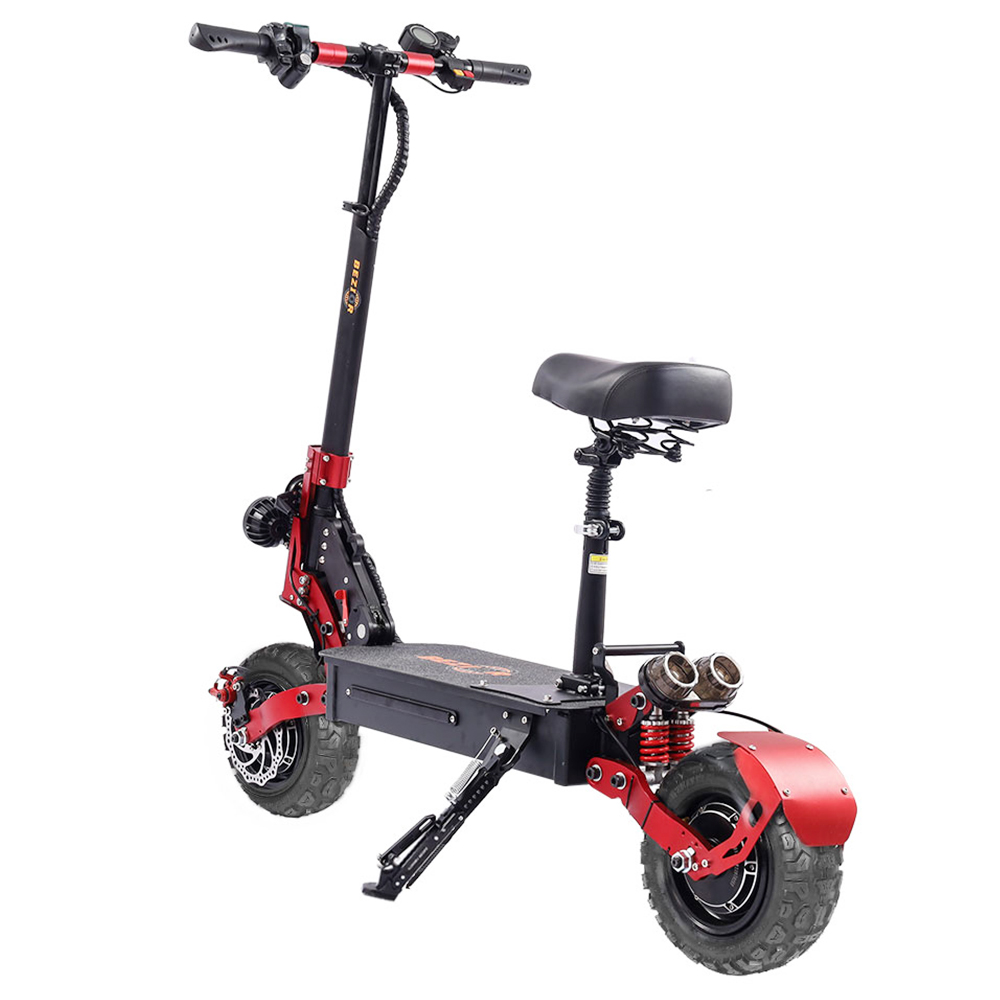 BEZIOR S2 Folding Electric Scooter 1200W*2 Dual Motor LCD Display Max 65Km/h 11 Inch Off-Road Tire 21Ah Battery up to 60km Range Dual Shock Mitigation Dual Disk Brake LED Light - Red BEZIOR S2 Folding Electric Scooter 1200W*2 Dual Motor LCD Display Max 65Km/h 11 Inch Off-Road Tire 21Ah Battery Up To 60km Range Dual Shock Mitigation Dual Disk Brake LED Light - Red -rockbros-shop bezior s2 off road electric scooter 1200w 2 65km h 11 tire red 5982a9 1668735082566