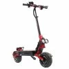 BEZIOR S2 Folding Electric Scooter 1200W*2 Dual Motor LCD Display Max 65Km/h 11 Inch Off-Road Tire 21Ah Battery Up To 60km Range Dual Shock Mitigation Dual Disk Brake LED Light - Red -rockbros-shop bezior s2 off road electric scooter 1200w 2 65km h 11 tire red d4a787 1668735082554