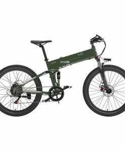 BEZIOR X500 Pro Folding Electric Bike Bicycle 48V 10.4Ah Battery 500W Motor 26 Inch Tire Aluminum Alloy Frame Shimano 7-speed Shift Max Speed 30km/h 100KM Power-assisted Mileage Range LCD Display IP54 Waterproof - Black Green