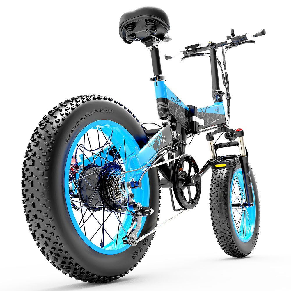 BEZIOR XF200 Folding Electric Bike 48V 15Ah Battery 1000W Motor 20x4.0 inch Fat Tire Aluminum Alloy Frame Shimano 7-speed Shift Max Speed 40km/h 130KM Power-assisted mileage Range LCD Display IP54 Waterproof - Black Blue BEZIOR XF200 Folding Electric Bike 48V 15Ah Battery 1000W Motor 20x4.0 Inch Fat Tire Aluminum Alloy Frame Shimano 7-speed Shift Max Speed 40km/h 130KM Power-assisted Mileage Range LCD Display IP54 Waterproof - Black Blue -rockbros-shop bezior xf200 folding electric bike 20 inch 15ah 1000w motor black blue 24ed2c 1645002119359