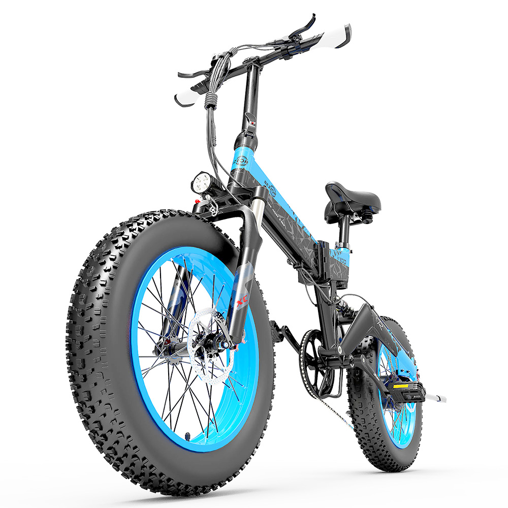 BEZIOR XF200 Folding Electric Bike 48V 15Ah Battery 1000W Motor 20x4.0 inch Fat Tire Aluminum Alloy Frame Shimano 7-speed Shift Max Speed 40km/h 130KM Power-assisted mileage Range LCD Display IP54 Waterproof - Black Blue BEZIOR XF200 Folding Electric Bike 48V 15Ah Battery 1000W Motor 20x4.0 Inch Fat Tire Aluminum Alloy Frame Shimano 7-speed Shift Max Speed 40km/h 130KM Power-assisted Mileage Range LCD Display IP54 Waterproof - Black Blue -rockbros-shop bezior xf200 folding electric bike 20 inch 15ah 1000w motor black blue d24d64 1645002119359