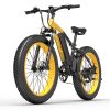 GOGOBEST GF600 Electric Bike 48V 13Ah Battery 1000W Motor 26x4.0 Inch Fat Tire Aluminum Alloy Frame Shimano 7-speed Shift Max Speed 40km/h 110KM Power-assisted Mileage Range LCD Display IP54 Waterproof - Black Yellow 2 GOGOBEST GF600 Electric Bike 48V 13Ah Battery 1000W Motor 26x4.0 Inch Fat Tire Aluminum Alloy Frame Shimano 7-speed Shift Max Speed 40km/h 110KM Power-assisted Mileage Range LCD Display IP54 Waterproof - Black Yellow -rockbros-shop bezior xf200 folding electric bike 20x4 0 inch 15ah 1000w black yellow 1631788499666