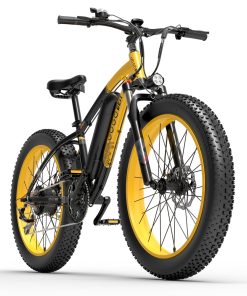 GOGOBEST GF600 Electric Bike 48V 13Ah Battery 1000W Motor 26x4.0 Inch Fat Tire Aluminum Alloy Frame Shimano 7-speed Shift Max Speed 40km/h 110KM Power-assisted Mileage Range LCD Display IP54 Waterproof - Black Yellow 5 GOGOBEST GF600 Electric Bike 48V 13Ah Battery 1000W Motor 26x4.0 Inch Fat Tire Aluminum Alloy Frame Shimano 7-speed Shift Max Speed 40km/h 110KM Power-assisted Mileage Range LCD Display IP54 Waterproof - Black Yellow -rockbros-shop bezior xf200 folding electric bike 20x4 0 inch 15ah 1000w black yellow 1631788499692
