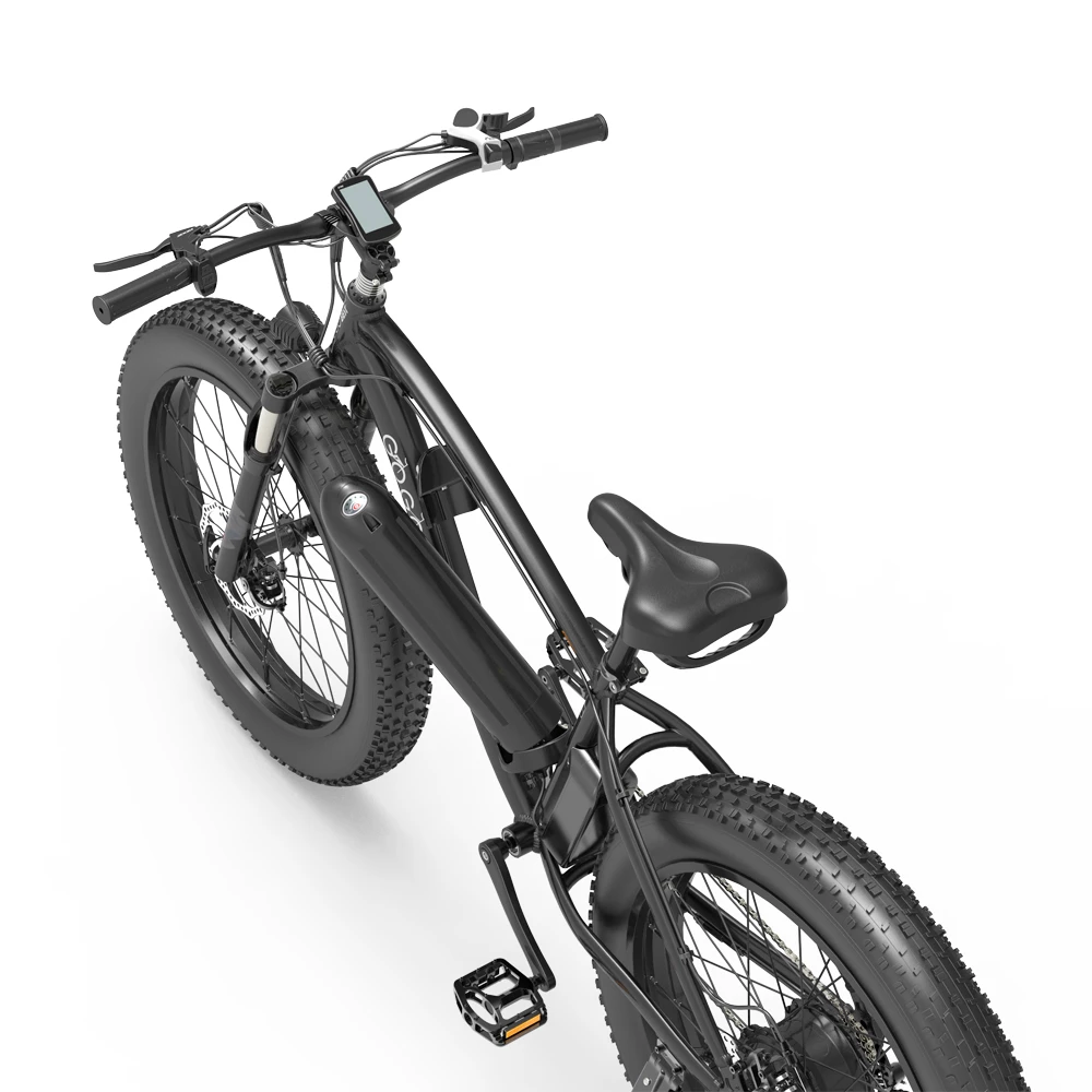 GOGOBEST GF600 Electric Bike 48V 13Ah Battery 1000W Motor 26x4.0 Inch Fat Tire Aluminum Alloy Frame Shimano 7-speed Shift Max Speed 40km/h 110KM Power-assisted Mileage Range LCD Display IP54 Waterproof - Black Green 7 GOGOBEST GF600 Electric Bike 48V 13Ah Battery 1000W Motor 26x4.0 Inch Fat Tire Aluminum Alloy Frame Shimano 7-speed Shift Max Speed 40km/h 110KM Power-assisted Mileage Range LCD Display IP54 Waterproof - Black Green - Image 5