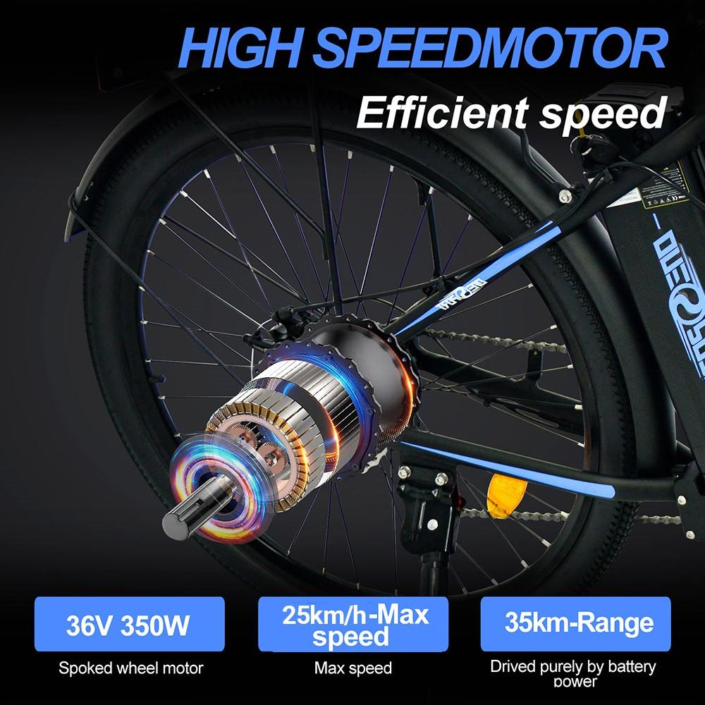 ONESPORT BK1 Electric Bike 26 Inch Tires 36V 350W Motor 10Ah Battery 25Km/h Max Speed Shimano 7 Speed Gear Front Suspension and Dual Disc Brakes 120KG Max Load - Black ONESPORT BK1 Electric Bike 26 Inch Tires 36V 350W Motor 10Ah Battery 25Km/h Max Speed Shimano 7 Speed Gear Front Suspension And Dual Disc Brakes 120KG Max Load - Black -rockbros-shop bk1 electric bike 36v 350w motor 10ah battery black b5630b 1666340900139