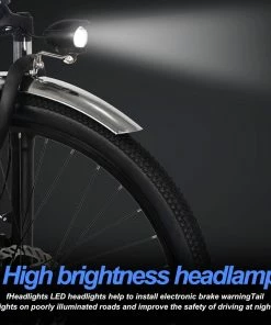 ONESPORT BK1 Electric Bike 26 Inch Tires 36V 350W Motor 10Ah Battery 25Km/h Max Speed Shimano 7 Speed Gear Front Suspension And Dual Disc Brakes 120KG Max Load - Black -rockbros-shop bk1 electric bike 36v 350w motor 10ah battery black cd0461 1666340900058