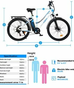 ONESPORT BK1 Electric Bike 26 Inch Tires 36V 350W Motor 10Ah Battery 25Km/h Max Speed Shimano 7 Speed Gear Front Suspension And Dual Disc Brakes 120KG Max Load - White 11 ONESPORT BK1 Electric Bike 26 Inch Tires 36V 350W Motor 10Ah Battery 25Km/h Max Speed Shimano 7 Speed Gear Front Suspension And Dual Disc Brakes 120KG Max Load - White -rockbros-shop bk1 electric bike 36v 350w motor 10ah battery white 33d7d6 1666341080742