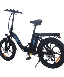 ONESPORT BK6 Electric Bike 48V 350W Motor 10Ah Battery Shimano 7 Speed Gear Front Suspension And Dual Disc Brakes - Black -rockbros-shop bk6 electric bike 48v 350w motor 10ah battery black 2eb48b 1666340582344