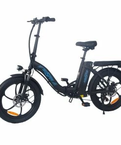 ONESPORT BK6 Electric Bike 48V 350W Motor 10Ah Battery Shimano 7 Speed Gear Front Suspension And Dual Disc Brakes - Black -rockbros-shop bk6 electric bike 48v 350w motor 10ah battery black 95782d 1666340582344