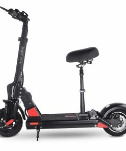 BOGIST C1 PRO Folding Electric Scooter 10" Tire 500W Motor 48V 13Ah Battery Smart BMS Disc Brake Max Speed 45KM/h LCD Display 40-45KM Long Range With Removable Seat - Black