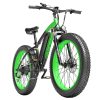 GOGOBEST GF600 Electric Bike 48V 13Ah Battery 1000W Motor 26x4.0 Inch Fat Tire Max Speed 40Km/h 110KM Power-assisted Mileage Range LCD Display IP54 Waterproof Aluminum Alloy Frame Shimano 7-speed Shift - Black Green -rockbros-shop c1c44b087b384a45a5b47c85519f36e8 519227 0
