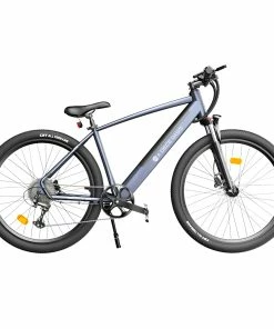 ADO D30C 36V 10.4Ah 250W 27.5in Electric Power Assist Bicycle 25km/h Max Speed 90km Mileage 9 Speed City Electric Bike Grey