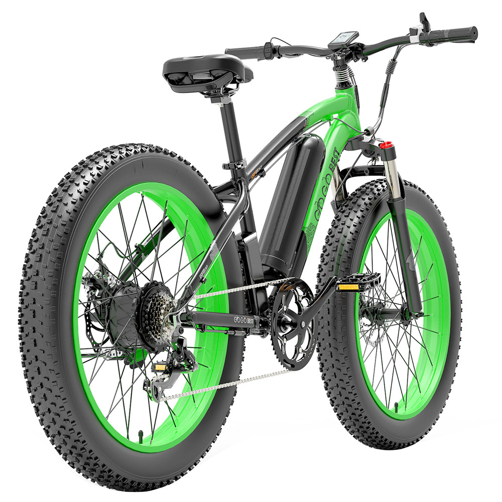 GOGOBEST GF600 Electric Bike 48V 13Ah Battery 1000W Motor 26x4.0 inch Fat Tire Max Speed 40Km/h 110KM Power-assisted mileage Range LCD Display IP54 Waterproof Aluminum Alloy Frame Shimano 7-speed Shift - Black Green GOGOBEST GF600 Electric Bike 48V 13Ah Battery 1000W Motor 26x4.0 Inch Fat Tire Max Speed 40Km/h 110KM Power-assisted Mileage Range LCD Display IP54 Waterproof Aluminum Alloy Frame Shimano 7-speed Shift - Black Green -rockbros-shop cb71b8ba7e384baeb45e6bae5d561f26 519227 2