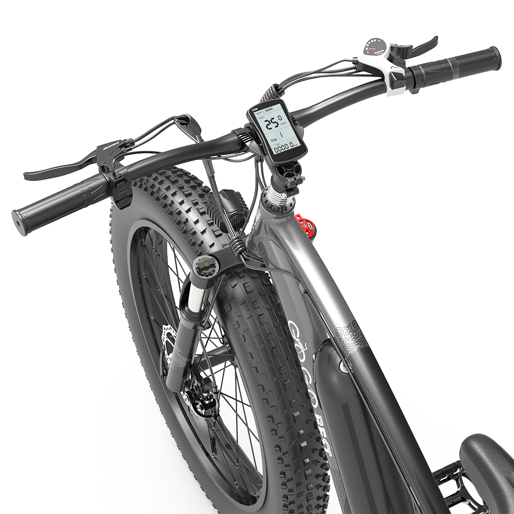 GOGOBEST GF600 Electric Bike 48V 13Ah Battery 1000W Motor 26x4.0 inch Fat Tire Max Speed 40Km/h 110KM Power-assisted mileage Range LCD Display IP54 Waterproof Aluminum Alloy Frame Shimano 7-speed Shift - Black Grey GOGOBEST GF600 Electric Bike 48V 13Ah Battery 1000W Motor 26x4.0 Inch Fat Tire Max Speed 40Km/h 110KM Power-assisted Mileage Range LCD Display IP54 Waterproof Aluminum Alloy Frame Shimano 7-speed Shift - Black Grey -rockbros-shop ce526df547cf4d9a992ad3dc8ed56345 519226 4