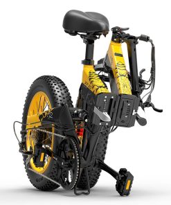 BEZIOR XF200 Off-road Electric Bike All Terrain Electric Bicycle 20x4'' Fat Tire 48V 1000W Motor 40km/h Max Speed 15Ah Battery Shimano 7-speed Shifting System - Black Yellow 5 BEZIOR XF200 Off-road Electric Bike All Terrain Electric Bicycle 20x4'' Fat Tire 48V 1000W Motor 40km/h Max Speed 15Ah Battery Shimano 7-speed Shifting System - Black Yellow -rockbros-shop d1ddb49bf5494312b8f224970935d078 519200 3