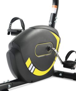 Merax Indoor Ergonomic Exercise Bike Seat Adjustment 8-level Resistance Adjustment LCD Display Maximum Load 120kg - Yellow -rockbros-shop d23a88921d1f4454aa790de9d58b3d13 475036 2