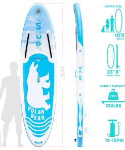 FunWater Polar Bear 320*83*15 Inch Inflatable Stand Up Paddling Board Adjustable Maximum Load 150kg 5 FunWater Polar Bear 320*83*15 Inch Inflatable Stand Up Paddling Board Adjustable Maximum Load 150kg -rockbros-shop d5c808c7af834d8f8e04859e401a391e 500280 3