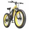 GOGOBEST GF600 Electric Bike 48V 13Ah Battery 1000W Motor 26x4.0 Inch Fat Tire Max Speed 40Km/h 110KM Power-assisted Mileage Range LCD Display IP54 Waterproof Aluminum Alloy Frame Shimano 7-speed Shift - Black Yellow -rockbros-shop da605cb9535548dcbd7c5c517e6b420e 519223 0